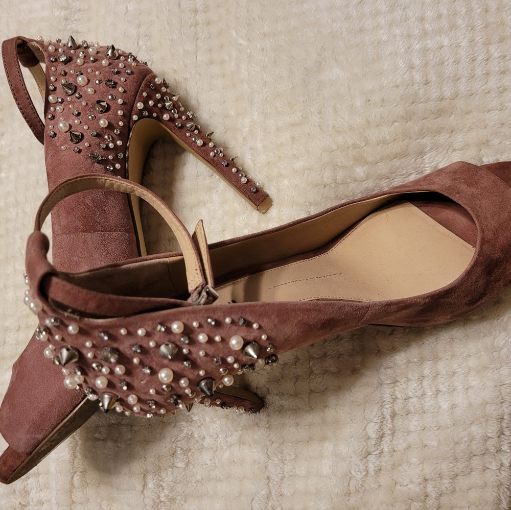 Gianni Bini peep tie heels